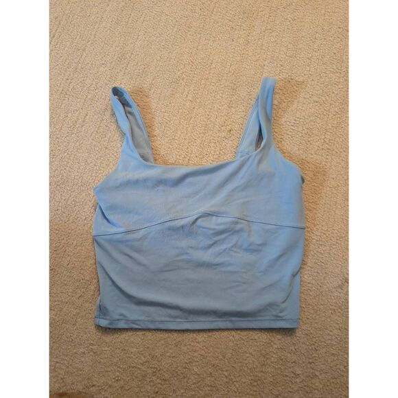 NWOT Vuori All The Form Support Tank In Spring Blue Size Small Active Comfy - Picture 3 of 5